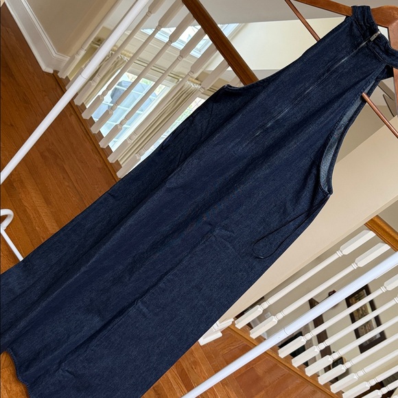 ZARA halter neck denim maxi dress - Picture 6 of 7